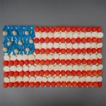 GÂTEAU DE BONBONS "DRAPEAU AMÉRICAIN"