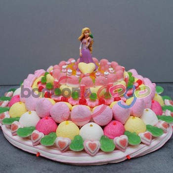 GÂTEAU DE BONBONS "RAIPONCE"