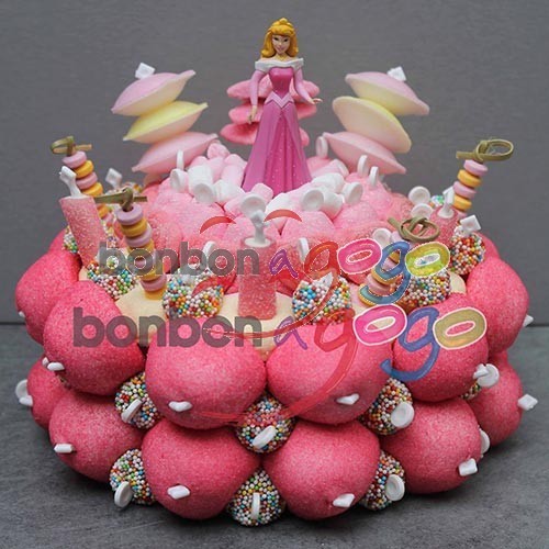 Acheter Gateau De Bonbons Pink Princesse Bonbon A Gogo Com