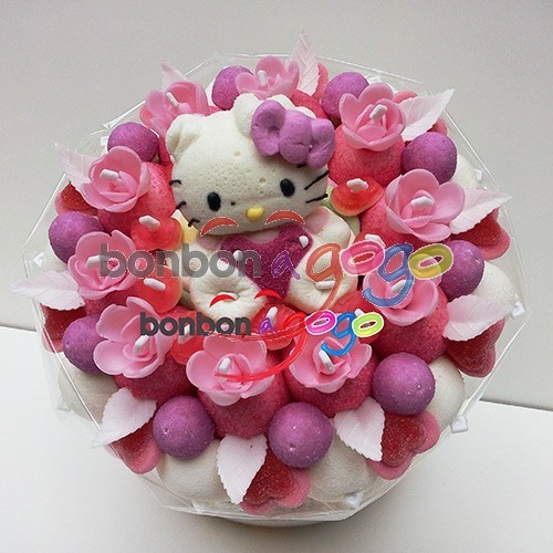 Bouquet de bonbons "Hello kitty"