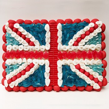 GÂTEAU DE BONBONS "DRAPEAU ANGLAIS"