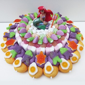 GÂTEAU DE BONBONS "PRINCESSE DES MERS"