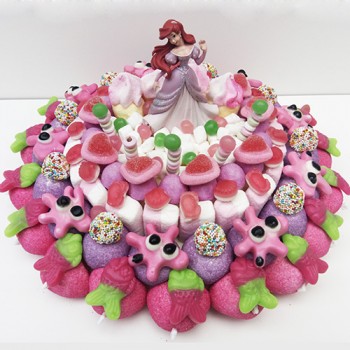 GÂTEAU DE BONBONS "LA PETITE SIRÈNE"