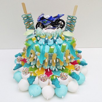 GÂTEAU DE BONBONS "MOTO"