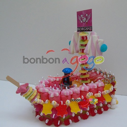 Gateau De Bonbons Bateau Girly Bonbon A Gogo Com