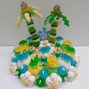 GÂTEAU DE BONBONS "ÎLE"