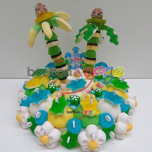 GÂTEAU DE BONBONS "SURF"