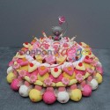 GÂTEAU DE BONBONS "NAISSANCE FILLE"