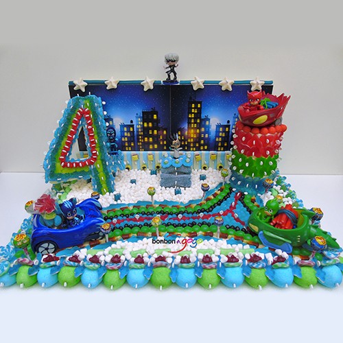Gateau De Bonbons Pyjamasque Bonbon A Gogo Com Gateau De Bonbons Pyjamasque Bonbon A Gogo Com