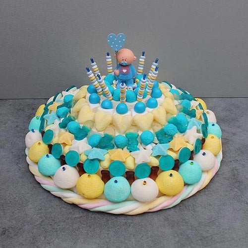 Acheter Gateau De Bonbons Naissance Garcon Bonbon A Gogo Com