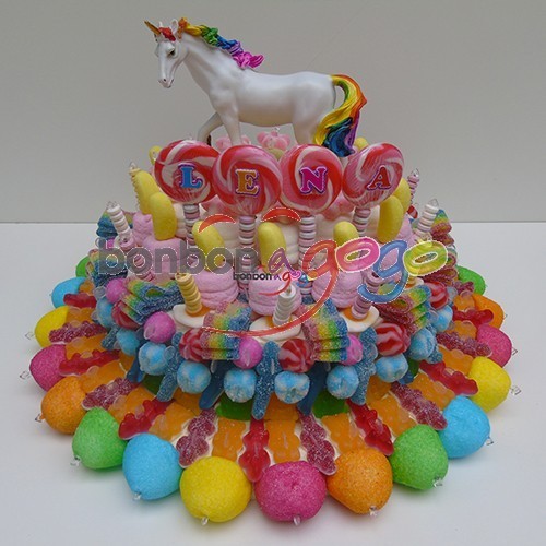 GÂTEAU DE BONBONS "LICORNE"