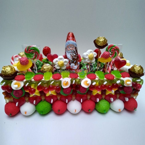 GÂTEAU DE BONBONS "SAPIN DE NOËL"