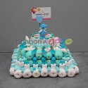 GÂTEAU DE BONBONS "BLUE TEDDY"