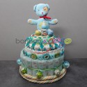 GÂTEAU DE BONBONS "DUO BLEU"