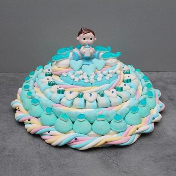 GÂTEAU DE BONBONS "BLUE BABY"