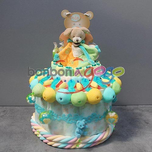 GÂTEAU DE BONBONS "BLUE BABY"