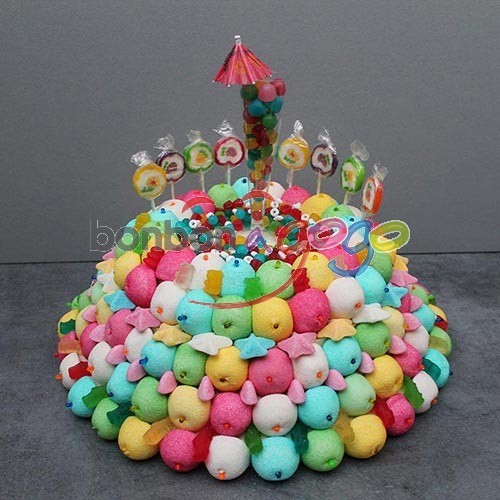  GÂTEAU DE BONBONS "COMPO À GOGO"