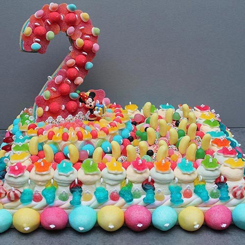 Acheter Gateau De Bonbons Mickey 2 Ans Bonbon A Gogo Com