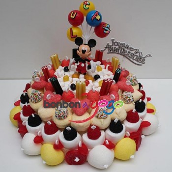 GÂTEAU DE BONBONS "MICKEY PARTY"